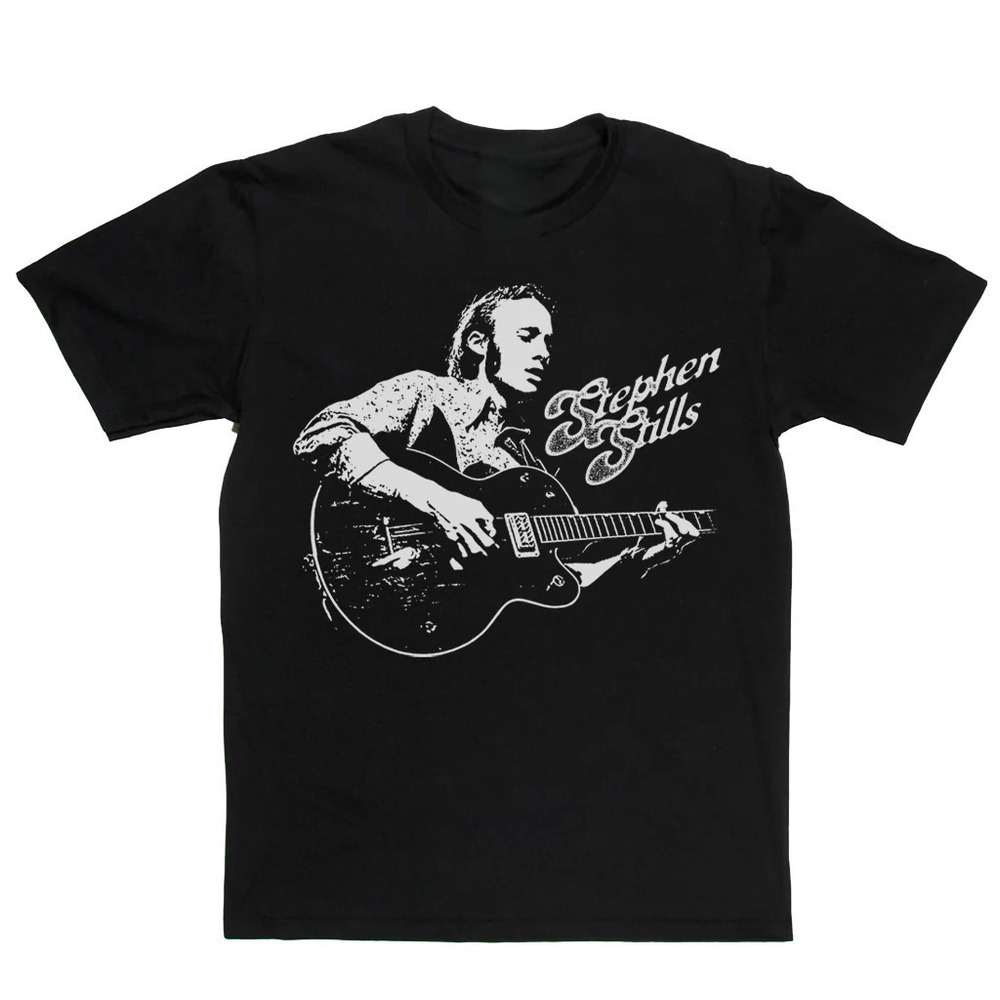Stephen Stills Guitar Portait T-Shirts